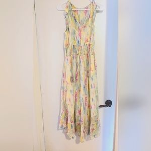 Anthropologie Watercolor Maxi Dress